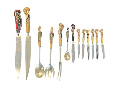 Lot 201 - LEBANESE HADDAD STYLE CUTLERY 13 PIECES TOTAL