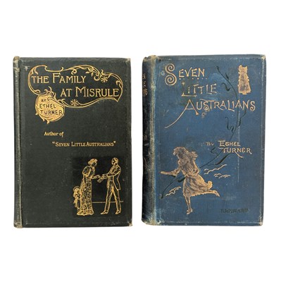 Lot 114 - TURNER, ETHEL - c1900 SEVEN LITTLE AUSTRALIANS & THE FAMILY AT MISRULE