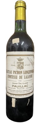 Lot 212 - 1981 CHATEAU PICHON LONGUEVILLE COMTESSE DE LALANDE GRAND CRU CLASSE