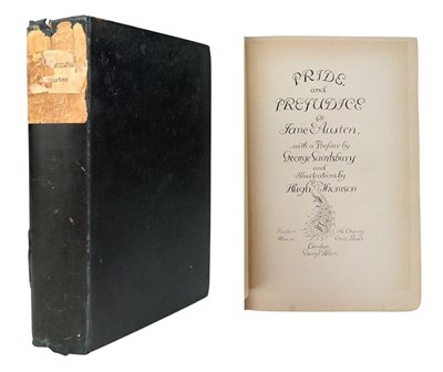 Lot 60 - AUSTEN, JANE - 1894 PRIDE AND PREJUDICE, "PEACOCK EDITION", REBOUND, ILLUS HUGH THOMPSON