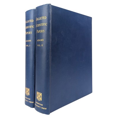 Lot 228 - COUCH ADAMS, JOHN - 1896 THE SCIENTIFIC PAPERS OF JOHN COUCH ADAMS, 2VOLS