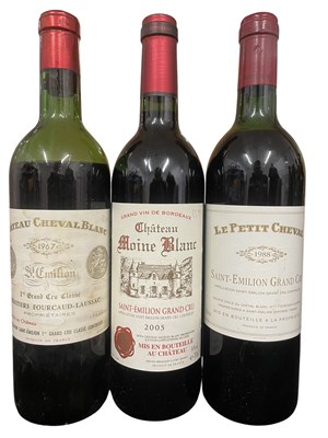 Lot 173 - THREE FRENCH VINTAGE RED WINE BOTTLES SAINT-EMILION GRAND CRU