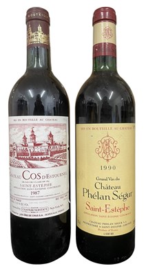 Lot 169 - TWO SAINT-ESTEPHE REGION VINTAGE RED WINE BOTTLES