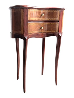 Lot 859 - MODERN FRENCH LOUIS XV STYLE KIDNEY OCCASIONAL BEDSIDE TABLE