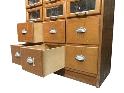 Lot 149 - MID CENTURY THIRTY-DRAWER HABERDASHERY CABINET