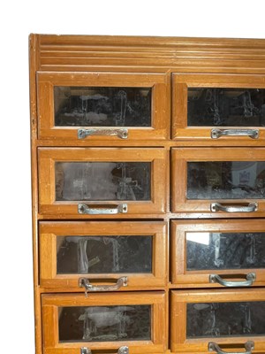 Lot 149 - MID CENTURY THIRTY-DRAWER HABERDASHERY CABINET