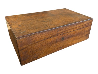 Lot 203 - 19TH CENTURY VICTORIAN MAHOGANY WRITING SLOPE