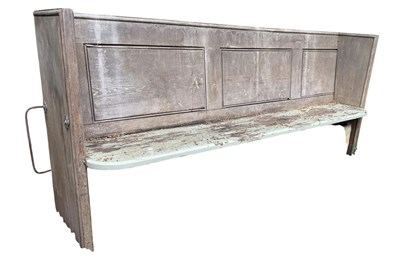 Lot 387 - LARGE 19TH CENTURY VICTORIAN ECCLESIASTICAL OAK CHURCH PEW