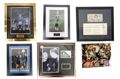 Lot 95 - FOOTBALL - COLLECTION OF FRAMED AUTOGRAPHS & DISPLAYS