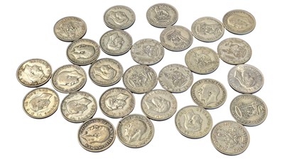 Lot 166 - COLLECTION OF KING GEORGE V & VI ONE SHILLINGS