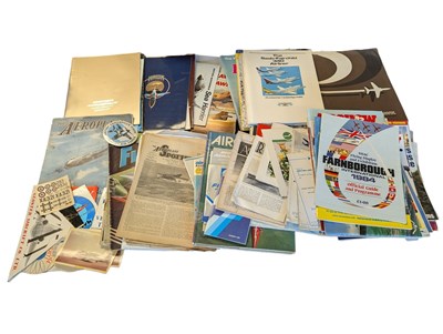 Lot 209 - COLLECTION OF BRITISH AEROSPACE & AIRCRAFT MAGAZINES, BROCHURES, & MORE