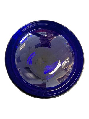 Lot 16 - ROBERT MARSHALL FOR BRISTOL BLUE GLASS - LIMITED EDITION MILLENNIUM GLASS FOOTED BOWL