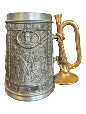 Lot 212 - 1989 FRANKLIN MINT - PEWTER CIVIL WAR COMMEMORATIVE TANKARD