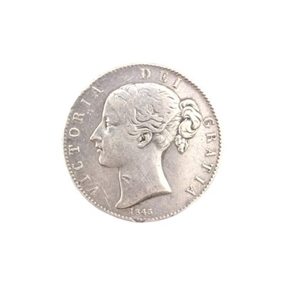 Lot 79 - 1845 QUEEN VICTORIA SILVER CROWN