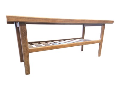 Lot 607 - BRITISH MODERN DESIGN - VINTAGE TEAK LONG JOHN COFFEE TABLE