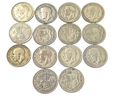 Lot 181 - COLLECTION OF KING GEORGE V HALF CROWNS
