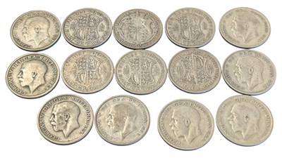 Lot 184 - COLLECTION OF KING GEORGE V HALF CROWNS