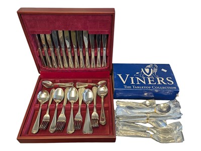 Lot 289 - VINTAGE VINERS SILVER PLATED CANTEEN OF CUTLERY