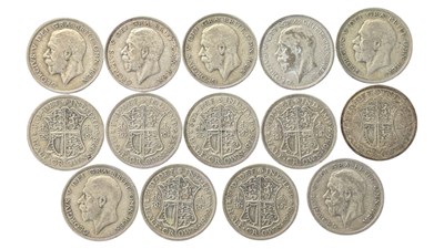 Lot 186 - COLLECTION OF KING GEORGE V HALF CROWNS