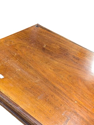 Lot 809 - GEORGE III MAHOGANY CHEST OF TWO OVER THREE CHEST OF DRAWERS