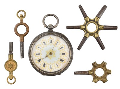 Lot 656 - SILVER 935 CASED LADIES FOB / POCKET WATCH SWISS HALLMARK