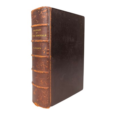 Lot 144 - PAPWORTH, JOHN W. - 1874 AN ALPHABETICAL DICTIONARY OF COATS OF ARMS, ZAEHNSDORF BINDING