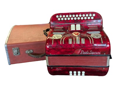 Lot 404 - 20TH CENTURY VINTAGE ITALIAN PAOLO SOPRANI DIATONIC BUTTON ACCORDION