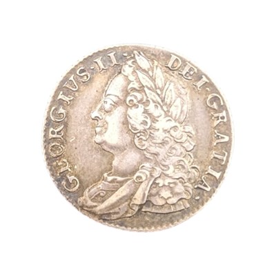 Lot 45 - 1750 KING GEORGE II SILVER SHILLING