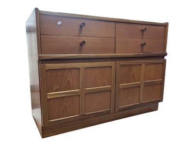 Lot 634 - 1970S NATHAN SQUARES TEAK SIDEBOARD