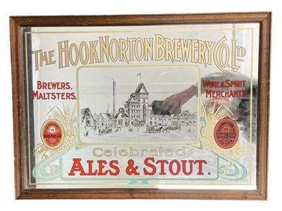 Lot 183 - THE HOOK NORTON BREWERY CO LTD - PUB ADVERTISING MIRROR