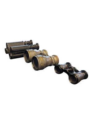 Lot 231 - THREE VINTAGE 20TH CENTURY CASED BINOCULARS