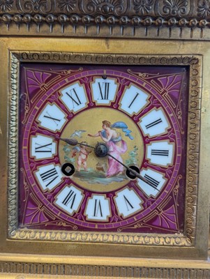 Lot 246 - FRENCH 19TH CENTURY EGYPTIAN REVIVAL ORMOLU MANTEL CLOCK