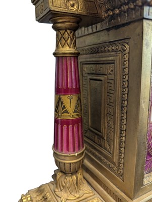 Lot 246 - FRENCH 19TH CENTURY EGYPTIAN REVIVAL ORMOLU MANTEL CLOCK