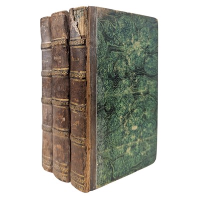 Lot 173 - ROUSSEAU, J. J. - 1808 ÉMILE OU DE L'ÉDUCATION, ÉDITION STÉRÉOTYPE, 3 VOLS