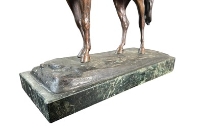 Lot 31 - FRANZ BERGMAN - ARAB RIDER WITH GUN ON SADDLED HORSE - COLD PAINTED BRONZE FIGURE