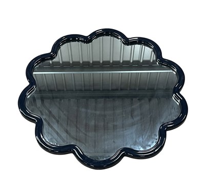 Lot 98 - POOKY - SYLVIE MIRROR - MODERN DESIGNER DARK BLUE MIRROR