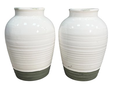 Lot 203 - NEPTUNE - CORINIUM COLLECTION - LARGE PAIR OF AMPHORA VASES