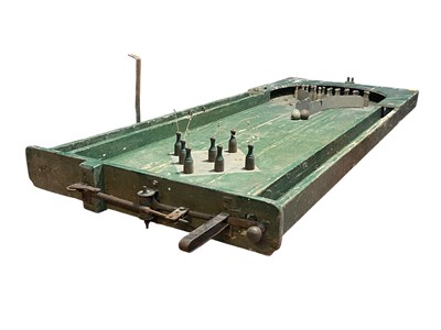 Lot 443 - LARGE EARLY TO MID CENTURY BAGATELLE GAMES BOARD