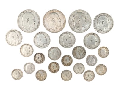 Lot 163 - COLLECTION OF KING EDWARD VII CIRCULATED SILVER COINS