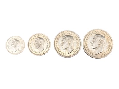 Lot 120 - 1949 KING GEORGE VI SILVER MAUNDY MONEY SET
