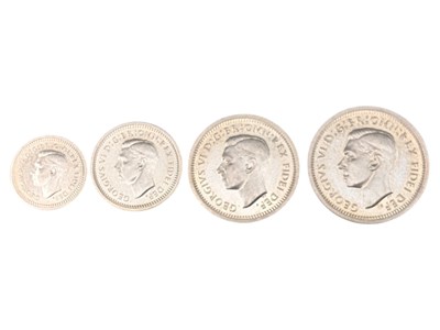 Lot 123 - 1952 KING GEORGE VI SILVER MAUNDY MONEY SET