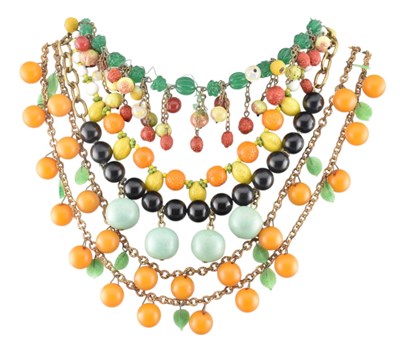 Lot 538 - COLLECTION OF 1930S NOVELTY FRUIT JEWELLERY