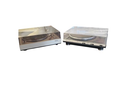 Lot 416 - TWO VINTAGE VINYL RECORD TURNTABLES