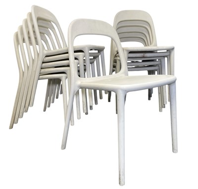 Lot 372 - OJERSTAM & ELEBACK FOR IKEA - URBAN MODEL - 10 STACKING DINING CHAIRS