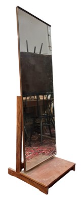 Lot 274 - EON - MID CENTURY TEAK CHEVAL FULL-LENGTH MIRROR