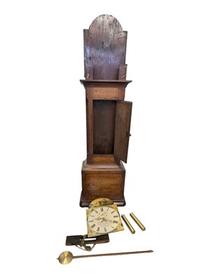 Lot 728 - 19TH CENTURY WELSH OAK LONGCASE GRANDFATHER CLOCK