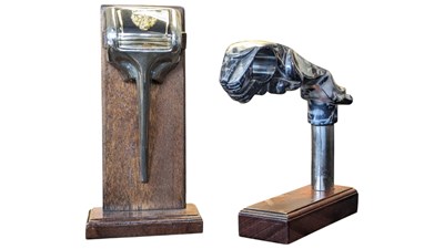 Lot 248 - JAGUAR, BRITISH - TWO VINTAGE 20TH CENTURY JAGUAR METAL MASCOTS