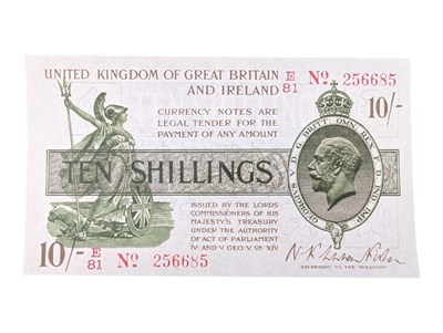 Lot 239 - 1919 WARREN FISHER TREASURY ISSUE TEN SHILLINGS