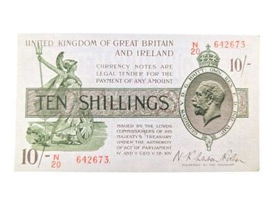 Lot 241 - 1922 WARREN FISHER TREASURY ISSUE TEN SHILLINGS