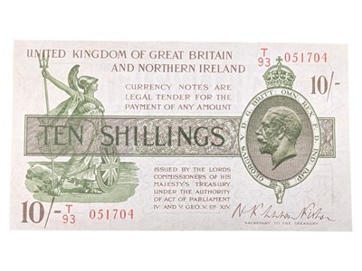 Lot 244 - 1927 WARREN FISHER TREASURY ISSUE TEN SHILLINGS